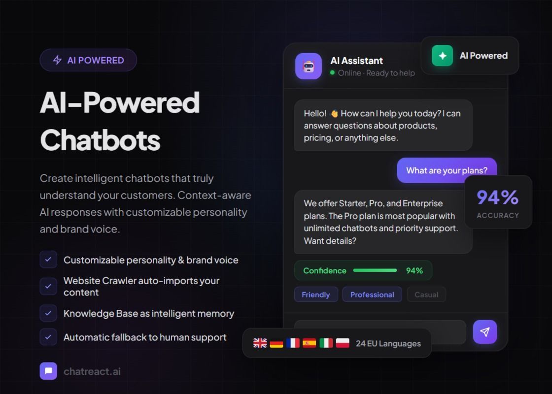 ChatReact: A Evolu��o dos Chatbots com Intelig�ncia Artificial