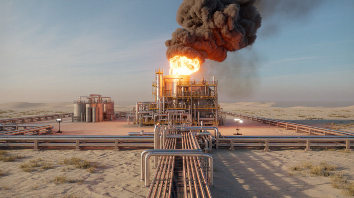 Ataque Atinge Terminal de Petr�leo na R�ssia e Gera Grande Inc�ndio